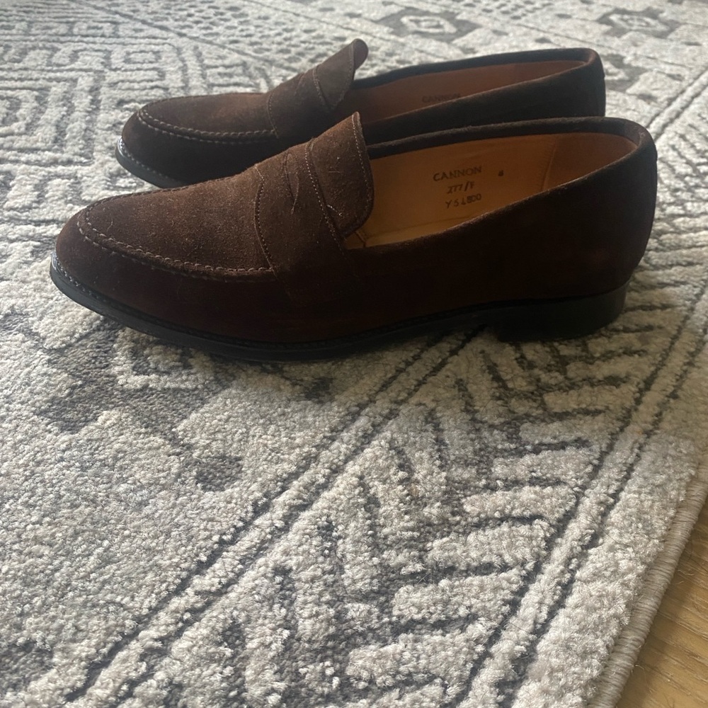 Cheaney brown loafers need a new home.